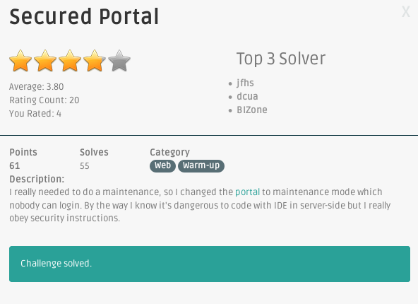Secured Portal