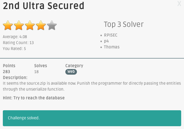 2nd Secured Portal
