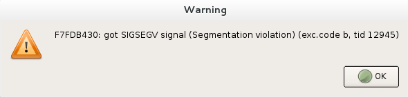 Error from IDA because of the
sigsev