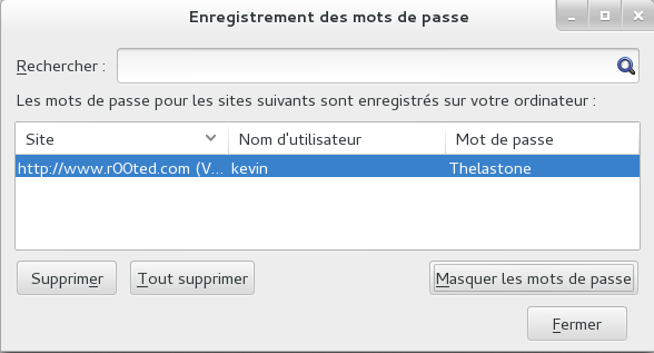 Password Firefox